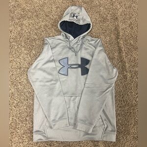 Under Armour coldgear men’s medium long sleeve hoodie sweatshirt, grey